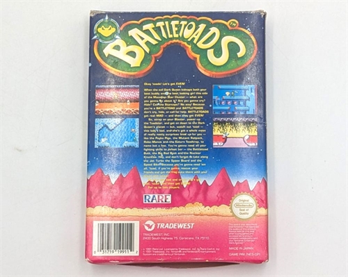 Battletoads - Complete In Box - (SCN) - NES Spil (B Grade) (Genbrug)